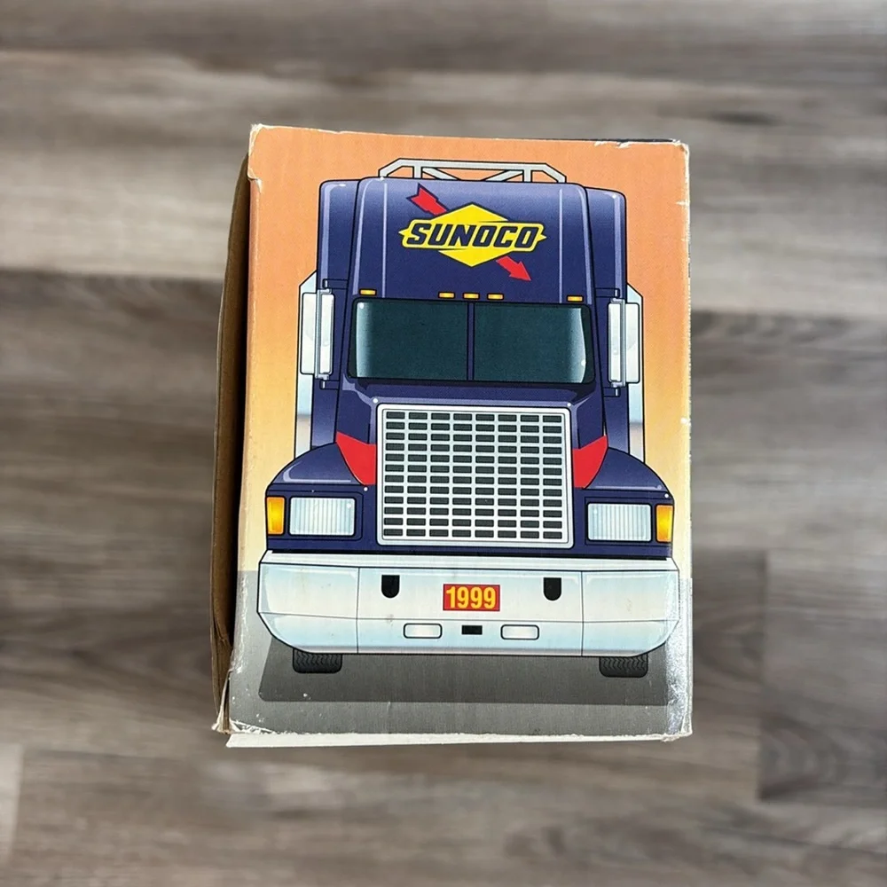 1999 Sunoco Car Carrier Transport Truck Rig & Race Car Collectors Edition NIB
